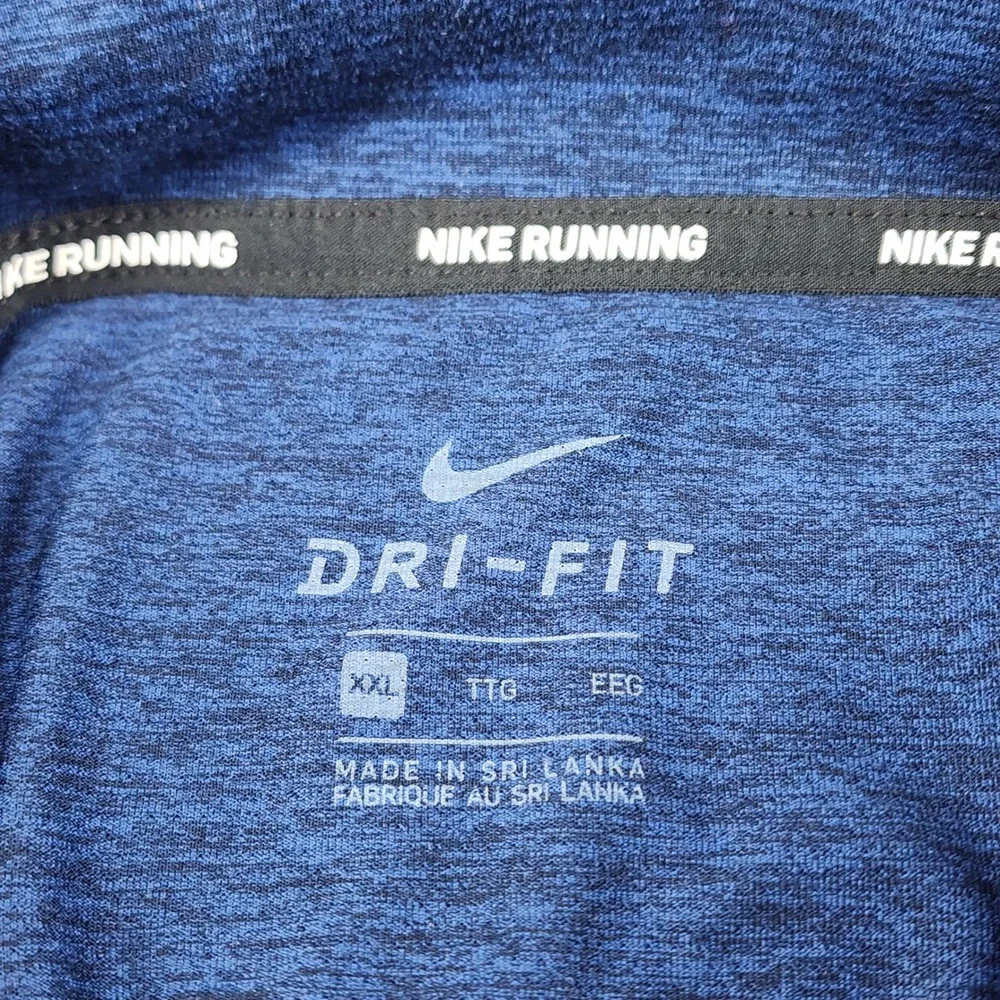 Nike Sweatshirt Men 2XL Navy Element Running Dri-FIT 1/4 Zip Reflective Pullover